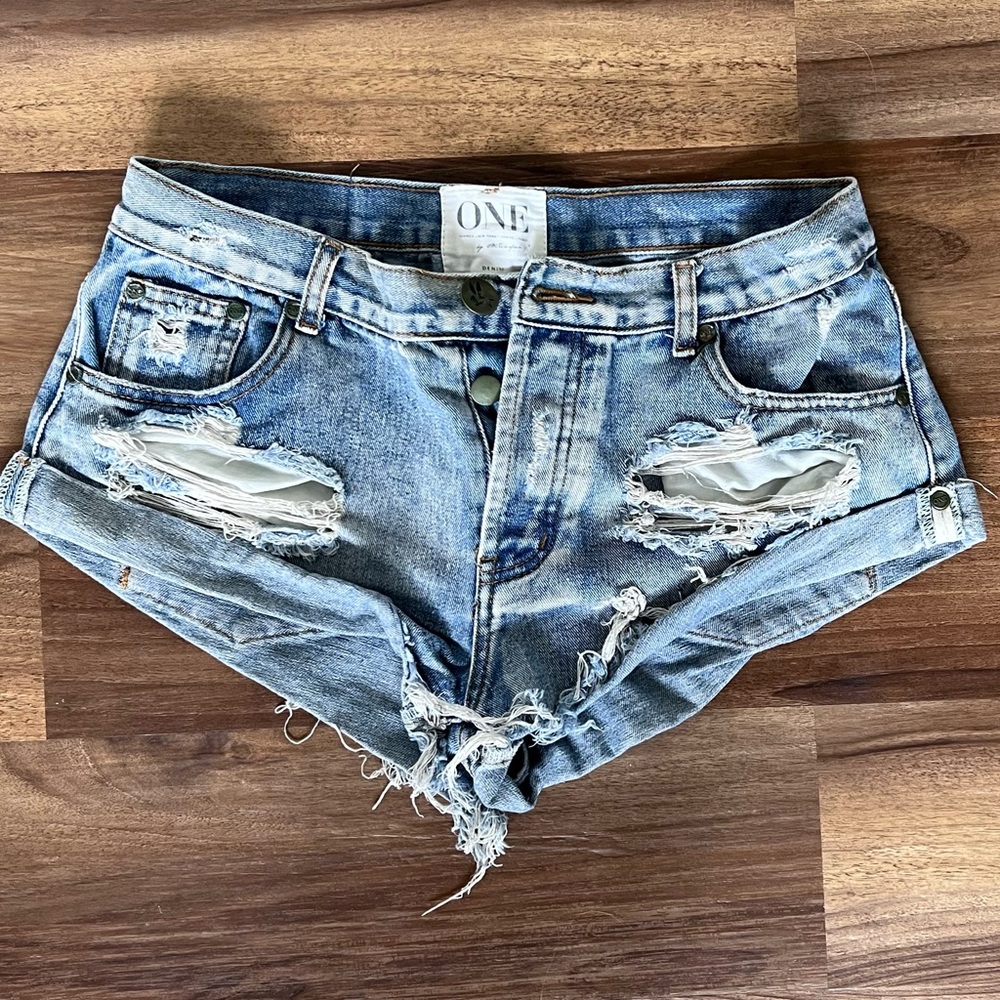 One Teaspoon bandit denim shorts